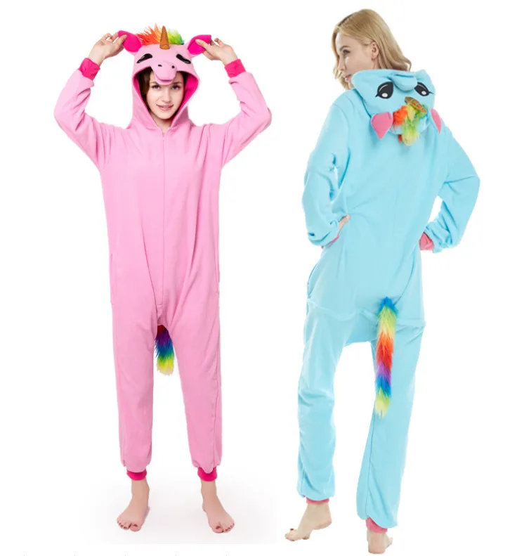 Kigurumi Adult Pyjamas Unicorn Unisex Cosplay Costume Blue Onesie Lemur Sleepwear Homewear Unisex Pajamas Party Clothing
Kigurumi Adult Pyjamas Unicorn Unisex Cosplay Costume Blue Onesie Lemur Sleepwear Homewear Unisex Pajamas Party Clothing