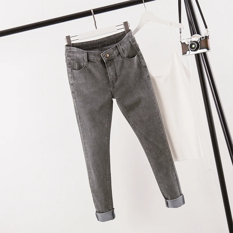Plus size Pencil Jeans 2018 Antumn Woman Skinny Dark Gray Trousers XL-5XL Oversized Elastic Long Pants Femme Large Pantalon
Plus size Pencil Jeans 2018 Antumn Woman Skinny Dark Gray Trousers XL-5XL Oversized Elastic Long Pants Femme Large Pantalon