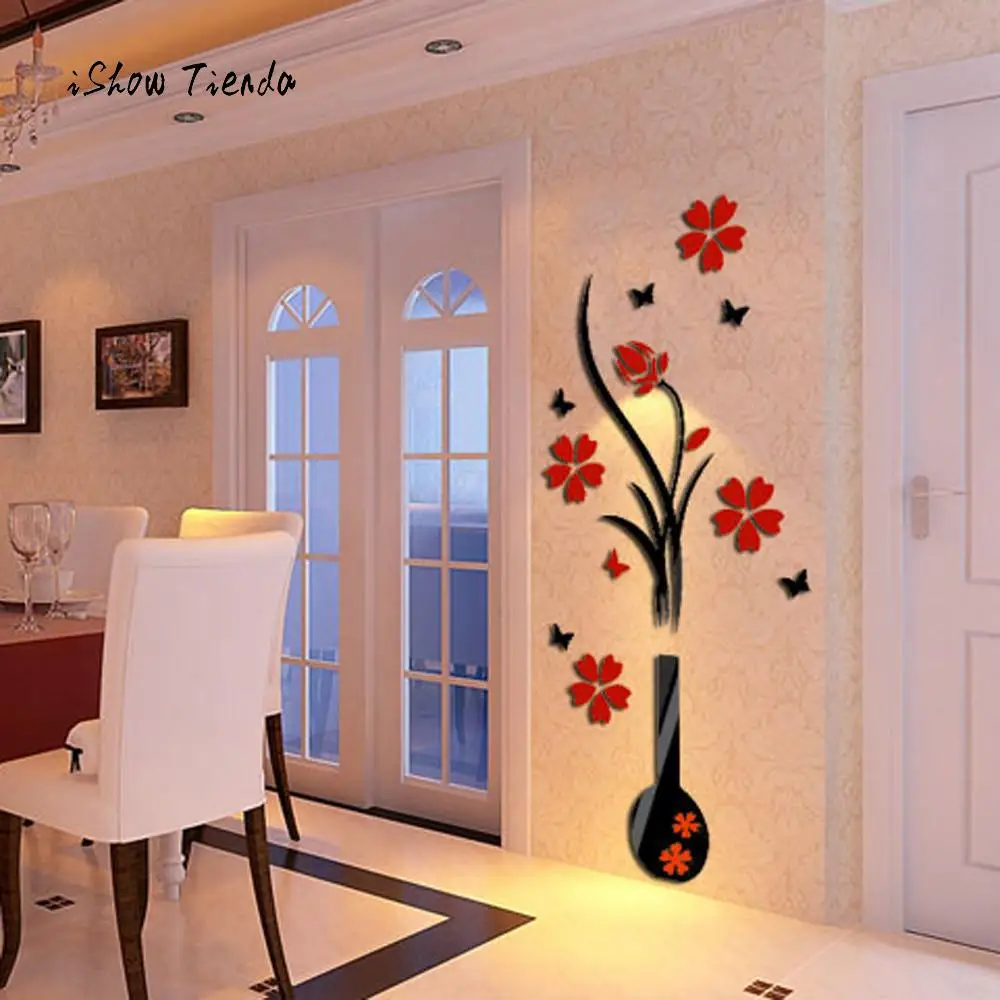 New Fashion Wall Stickers DIY Vase Flower Tree Crystal Arcylic 3D Wall Stickers Decal Home Decor Furniture Fridge Stickers
New Fashion Wall Stickers DIY Vase Flower Tree Crystal Arcylic 3D Wall Stickers Decal Home Decor Furniture Fridge Stickers
