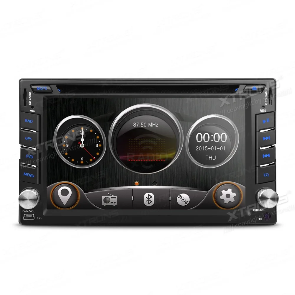 XTRONS Universal 6.2 inch 2 din Car Radio DVD Player Steering Wheel GPS Navigation for SENTRA NAVARA MP300 LIVINA MICRA VERSA
XTRONS Universal 6.2 inch 2 din Car Radio DVD Player Steering Wheel GPS Navigation for SENTRA NAVARA MP300 LIVINA MICRA VERSA