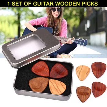 4pcs/set Wooden Plectrums Picks with Storage Case Accessories for Guitar Bass Banjo New High Quality Of Guitar Wood Pick Kit
4pcs/set Wooden Plectrums Picks with Storage Case Accessories for Guitar Bass Banjo New High Quality Of Guitar Wood Pick Kit