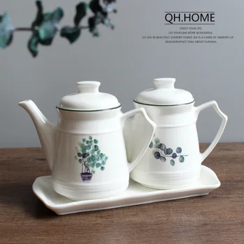 Nordic Simple Ceramic Oil Bottle Seasoning Pots Soy Sauce Cruet Vinegar Storage Bottles With Lid kitchen Tools Supplies LF384
Nordic Simple Ceramic Oil Bottle Seasoning Pots Soy Sauce Cruet Vinegar Storage Bottles With Lid kitchen Tools Supplies LF384