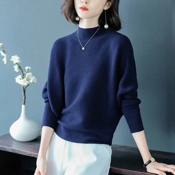 Bat sweater, long sleeve, autumn and winter 2020 new pullover, bottom shirt, short, loose and wearable knitted sweater
Bat sweater, long sleeve, autumn and winter 2020 new pullover, bottom shirt, short, loose and wearable knitted sweater