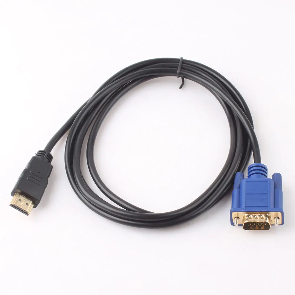 

Buyincoins HDMI Gold Male To VGA HD-15 Cable 6ft 1.8M #1105