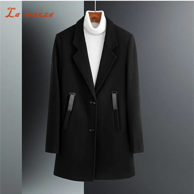 Wool Mens Coat 2018 Smart Casual Winter Mens Coats Overcoat Fashion Korean Style Pockets Dress Coat
Wool Mens Coat 2018 Smart Casual Winter Mens Coats Overcoat Fashion Korean Style Pockets Dress Coat