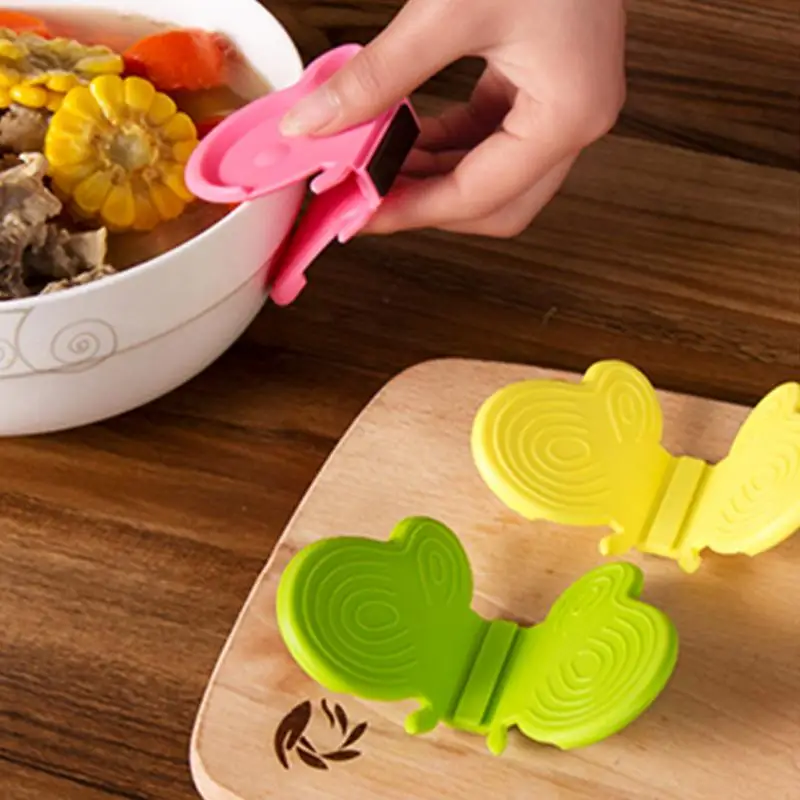 New Useful Adorable Butterfly-Shaped End Dish Anti-Scald Clip Silicone Anti-scalding handguard Clamp Kitchen Device #
New Useful Adorable Butterfly-Shaped End Dish Anti-Scald Clip Silicone Anti-scalding handguard Clamp Kitchen Device #