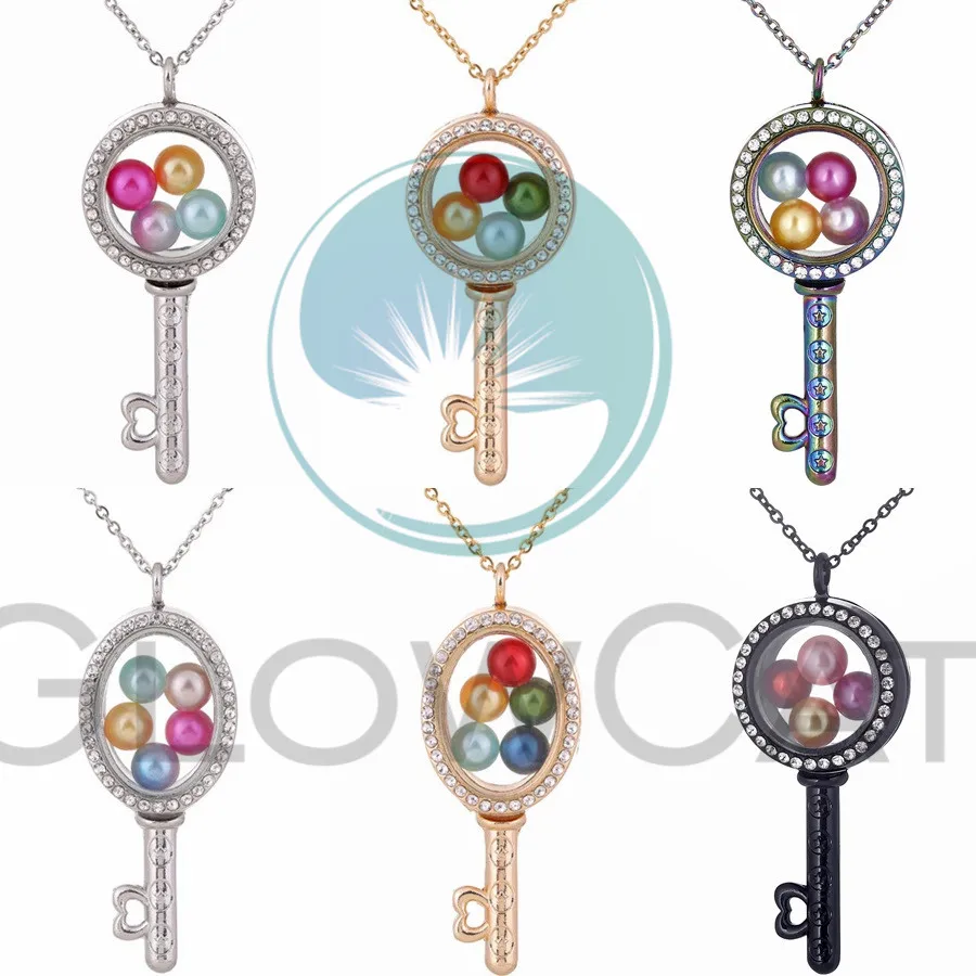 Rhinestone Round Oval Key Locket Necklace Beads Pearl Cage Living Memory Floating Photo Glass Locket Pendant Necklace
Rhinestone Round Oval Key Locket Necklace Beads Pearl Cage Living Memory Floating Photo Glass Locket Pendant Necklace
