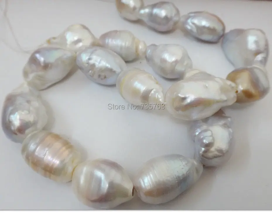 xiuli 0015381 huge 18"15-22MM NATURAL AUSTRALIAN SOUTH SEA GENUIN white NUCLEAR PEARL NECKLACE
xiuli 0015381 huge 18"15-22MM NATURAL AUSTRALIAN SOUTH SEA GENUIN white NUCLEAR PEARL NECKLACE