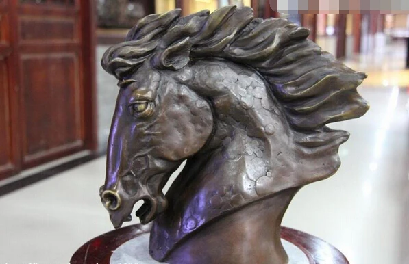 USPS to USA S3523 11 China Classic Copper Bronze Feng Shui Lucky Auspicious Horse Head Art statue B0401
USPS to USA S3523 11 China Classic Copper Bronze Feng Shui Lucky Auspicious Horse Head Art statue B0401