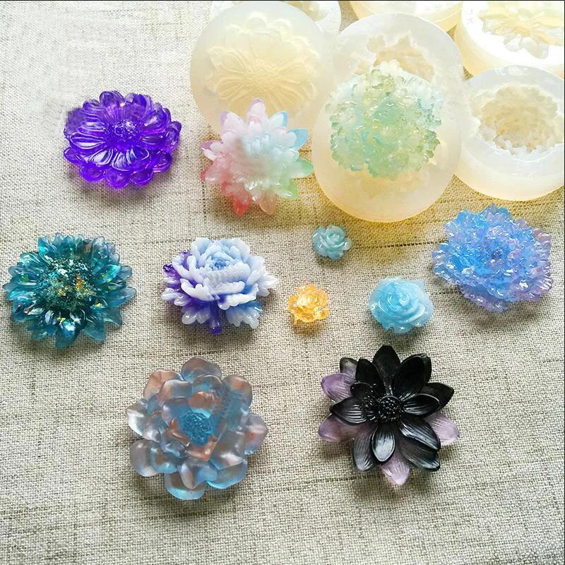 Rose sunflower lotus flowers Silicone Pendant DIY Mold Jewelry Making Tool Resin Accessories Crafts resin molds for jewelry
Rose sunflower lotus flowers Silicone Pendant DIY Mold Jewelry Making Tool Resin Accessories Crafts resin molds for jewelry
