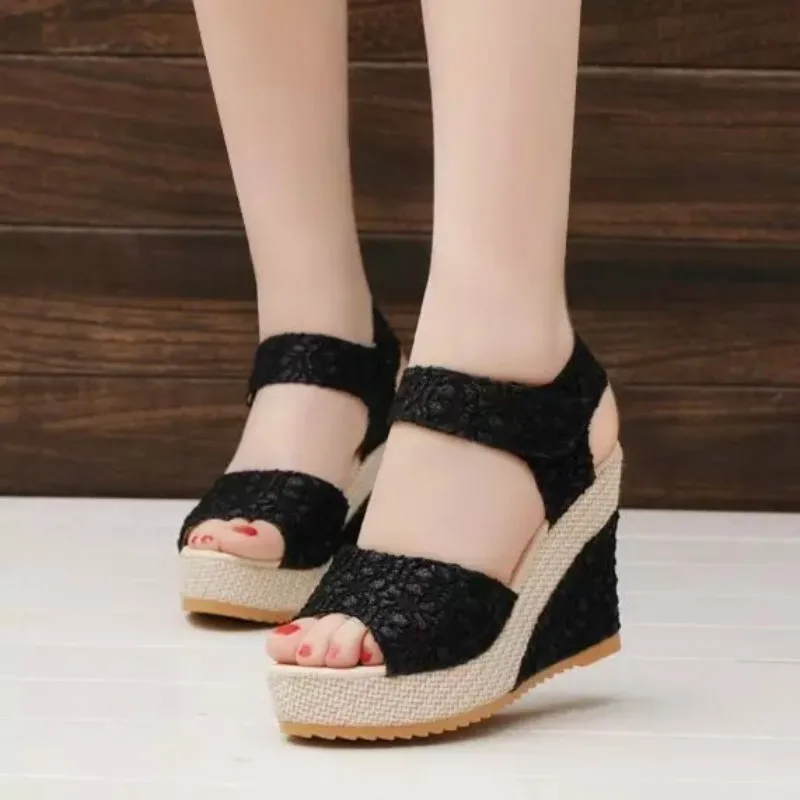 New FashionWomen Sandals 2019 Summer New Open Toe Fish Head Fashion Platform High Heels Wedge Sandals Women Shoes EUR 41
New FashionWomen Sandals 2019 Summer New Open Toe Fish Head Fashion Platform High Heels Wedge Sandals Women Shoes EUR 41