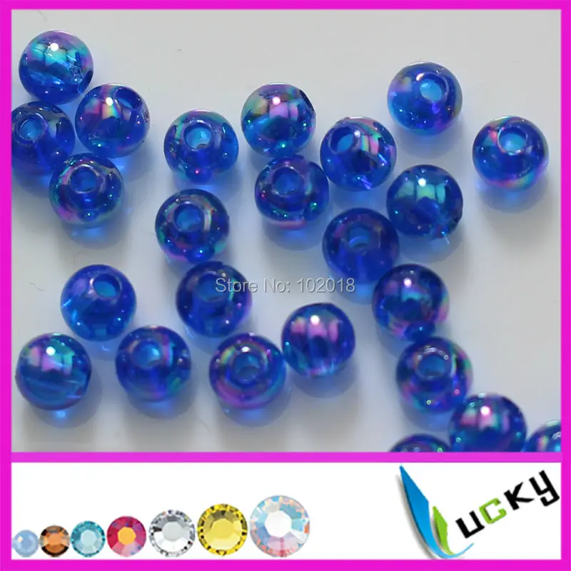 1kg 4mm dark blue ab color colorful ab effect transparent Round Acrylic Beads with two holes for jewelry Necklace,bracelet
1kg 4mm dark blue ab color colorful ab effect transparent Round Acrylic Beads with two holes for jewelry Necklace,bracelet