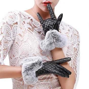 Women Gloves Winter Mittens Female Plaid Leater Elegant Wrist Gloves Winter Warm Touch Screen Mittens For Ladies Luva
Women Gloves Winter Mittens Female Plaid Leater Elegant Wrist Gloves Winter Warm Touch Screen Mittens For Ladies Luva