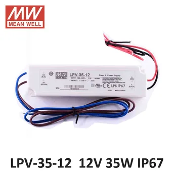 Original MEAN WELL LPV-35-12 36W 3A 12V LED Power Supply waterproof isolated plastic IP67 90~264VAC input led driver 12V UL CE
Original MEAN WELL LPV-35-12 36W 3A 12V LED Power Supply waterproof isolated plastic IP67 90~264VAC input led driver 12V UL CE