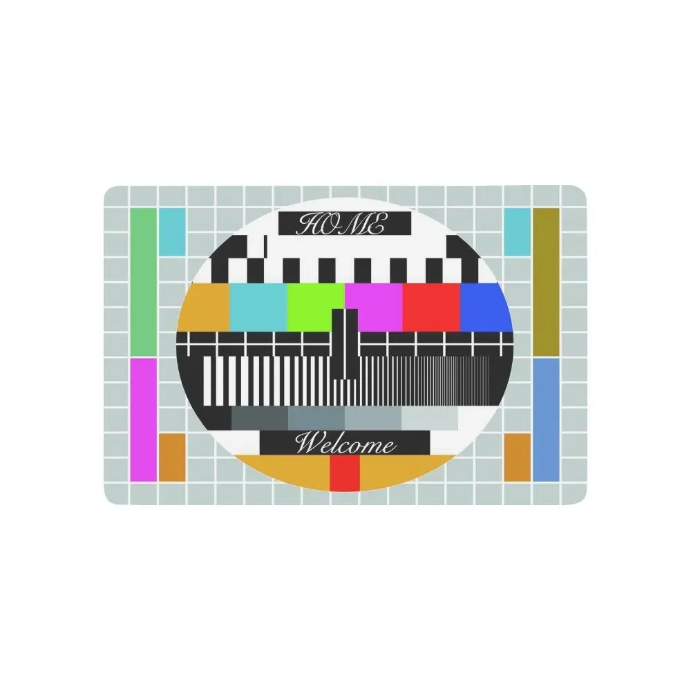 Test TV Screen Anti-slip Door Mat Home Decor, Television Color Bars Indoor Outdoor Entrance Doormat Rubber Backing
Test TV Screen Anti-slip Door Mat Home Decor, Television Color Bars Indoor Outdoor Entrance Doormat Rubber Backing