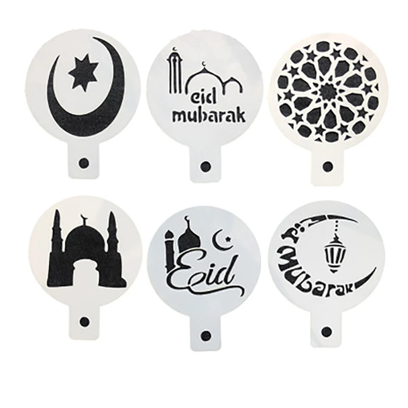 6PC/set Star Moon EID Coffee Stencils Mosque Cookie EID Mubarak Ramadan Cake Decoration Tools Mubarak Muslim Party Supplies
6PC/set Star Moon EID Coffee Stencils Mosque Cookie EID Mubarak Ramadan Cake Decoration Tools Mubarak Muslim Party Supplies