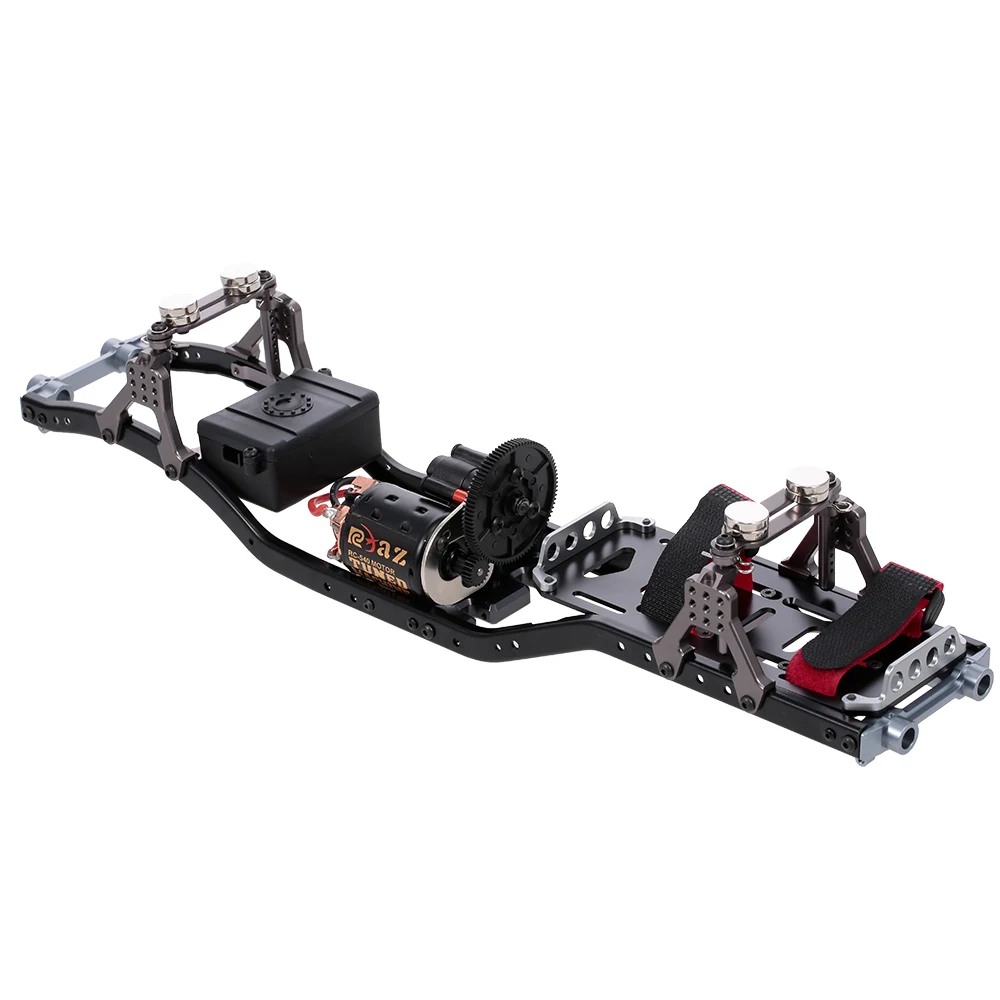 DIY RC Car Frame Carbon Fiber Metal Car Chassis Beam with 540 Motor for AXIAL SCX10 RC Crawler Climbing Car
DIY RC Car Frame Carbon Fiber Metal Car Chassis Beam with 540 Motor for AXIAL SCX10 RC Crawler Climbing Car
