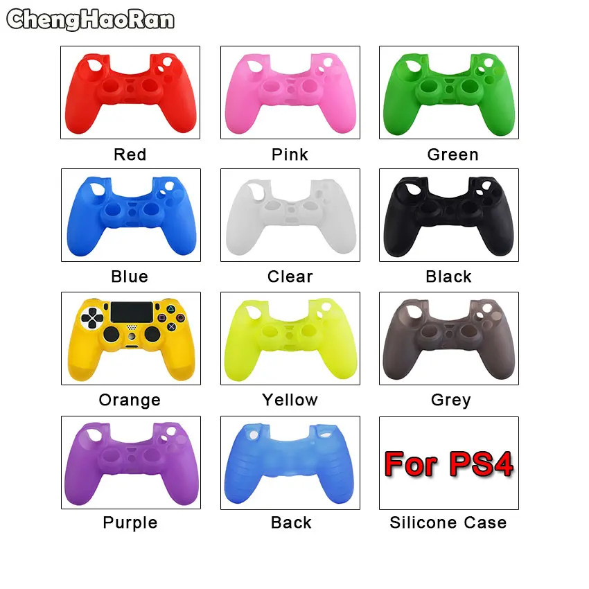 ChengHaoRan Anti-slip Soft Silicone Rubber Case Skin Cover Protector for Sony PS4 Controller Grip Handle Cover
ChengHaoRan Anti-slip Soft Silicone Rubber Case Skin Cover Protector for Sony PS4 Controller Grip Handle Cover