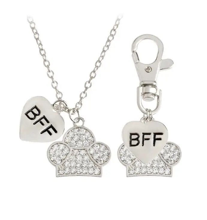 2 Pieces / Set BFF Bling Love Dog Claw Keychain and Pet Dog Cat Puppy Pendant Tags Decorate Supplies Dog Accessories
2 Pieces / Set BFF Bling Love Dog Claw Keychain and Pet Dog Cat Puppy Pendant Tags Decorate Supplies Dog Accessories
