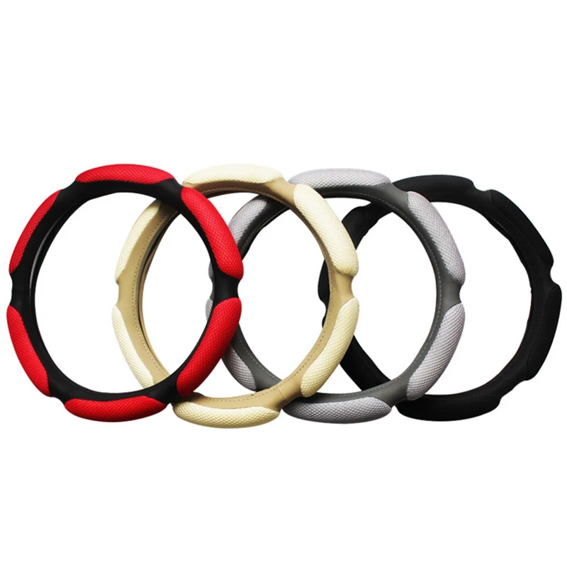 New Car Steering Wheel Cover Breathability Skidproof Universal Fits Most Car Styling Steering Wheel Red Steering Covers
New Car Steering Wheel Cover Breathability Skidproof Universal Fits Most Car Styling Steering Wheel Red Steering Covers