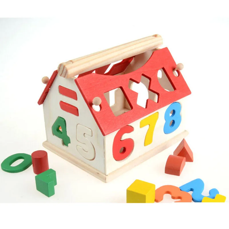 Wooden puzzle building blocks toy wisdom house cognitive figures multiple color shape baby educational toys
Wooden puzzle building blocks toy wisdom house cognitive figures multiple color shape baby educational toys