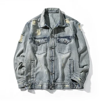 2018 New Hip-hop Hole Denim Jackets Men Sleeve Zipper Denim Jeans Oversized Denim Jacket Coats Big Size S-6XL
2018 New Hip-hop Hole Denim Jackets Men Sleeve Zipper Denim Jeans Oversized Denim Jacket Coats Big Size S-6XL
