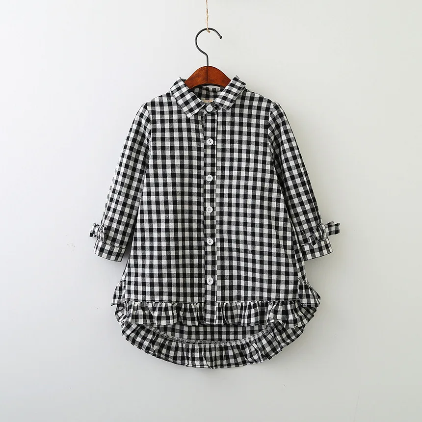 Hurave 2019 Spring Autumn Girls plaid Blouses Cotton bow Turn-down Collar Girl Kids Clothes Long Sleeve Blouse ruffles Shirts
Hurave 2019 Spring Autumn Girls plaid Blouses Cotton bow Turn-down Collar Girl Kids Clothes Long Sleeve Blouse ruffles Shirts