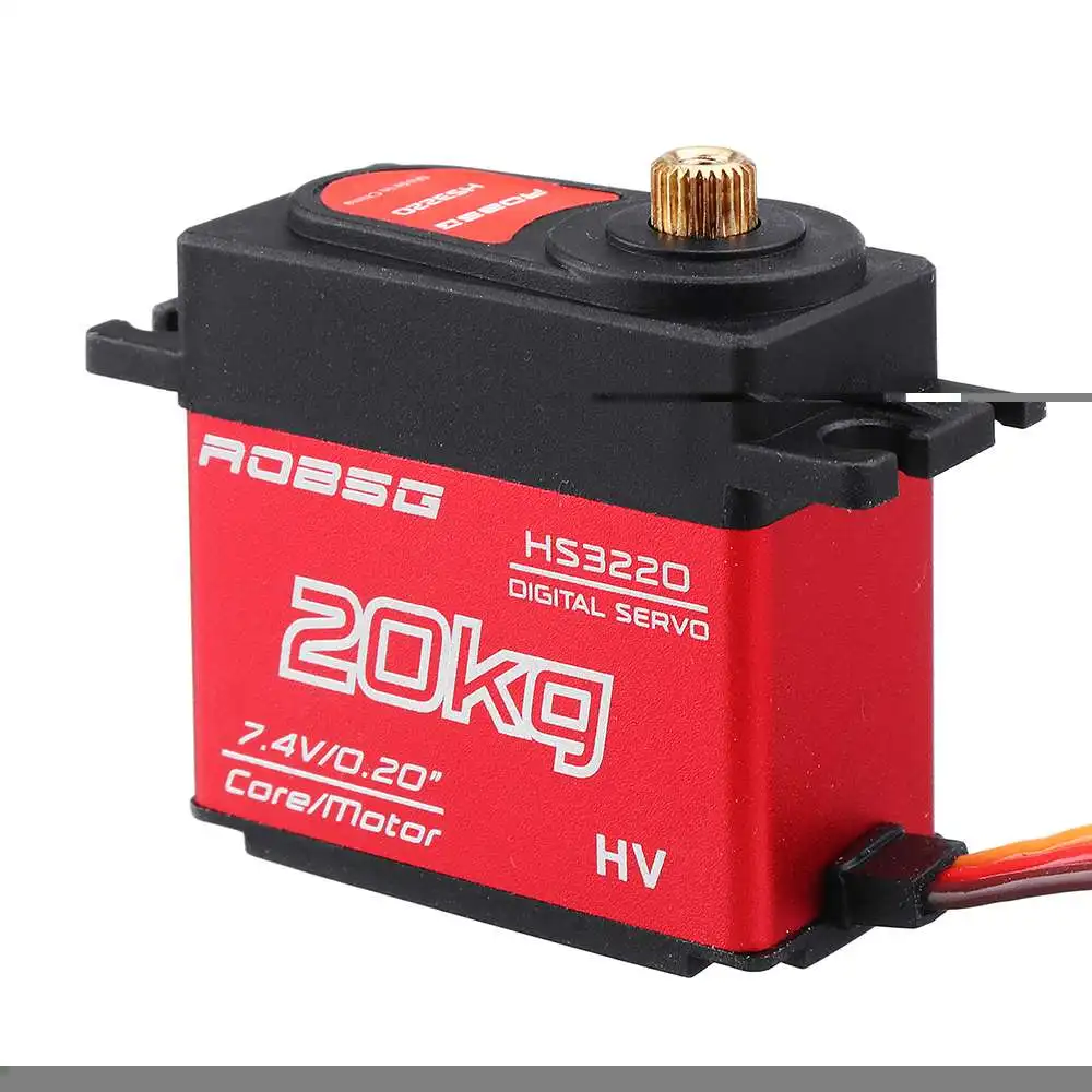 ROBSG HS3220 20KG Coreless Waterproof Metal Gear Digtial Servo For RC Models RC Remote Control Toys Spare Parts Accessories
ROBSG HS3220 20KG Coreless Waterproof Metal Gear Digtial Servo For RC Models RC Remote Control Toys Spare Parts Accessories