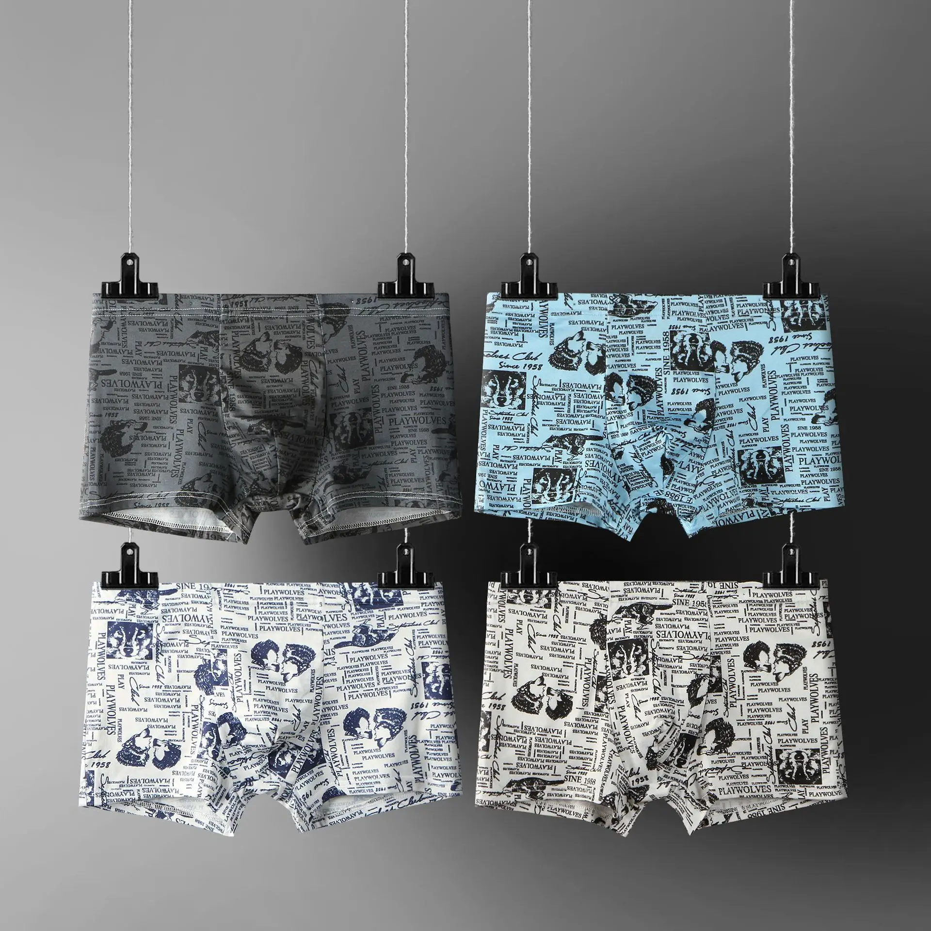 4 Pieces/Lot Sexy Men Boxer Fashion Pattern Mens Boxers Man Boxer Shorts Male Underwear Men's Panties Undershorts Breathable
4 Pieces/Lot Sexy Men Boxer Fashion Pattern Mens Boxers Man Boxer Shorts Male Underwear Men's Panties Undershorts Breathable