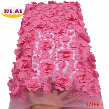 African Lace Fabric 3D Flower High Quality 2019 French Tulle Lace Fabric Appliqued Nigerian Net Lace For Wedding Dress XY1719B-2
African Lace Fabric 3D Flower High Quality 2019 French Tulle Lace Fabric Appliqued Nigerian Net Lace For Wedding Dress XY1719B-2