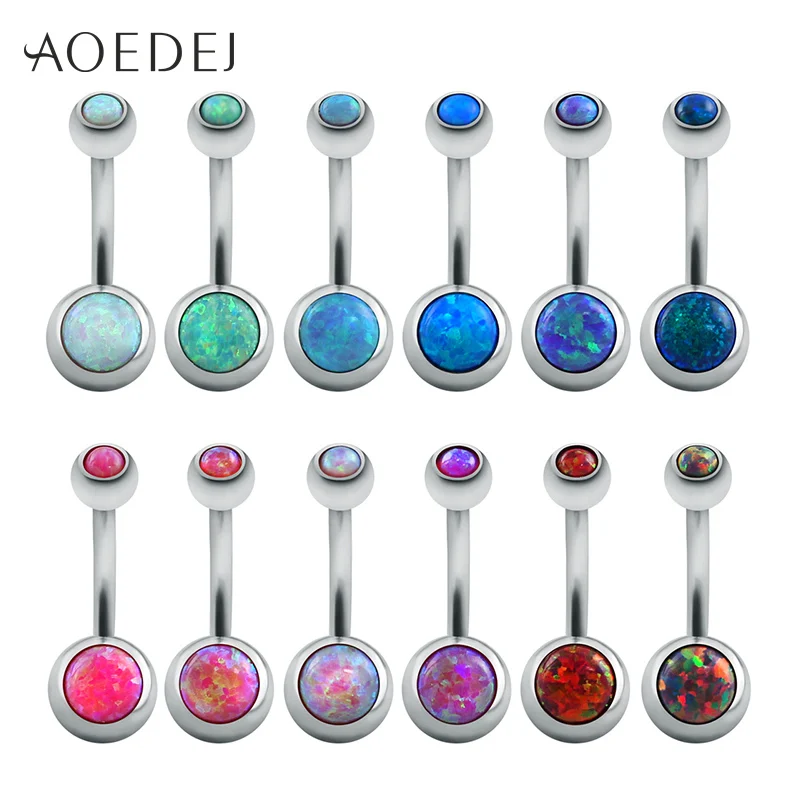 AOEDEJ 12 Pcs/Lot Opal Belly Button Rings Stainless Steel Belly Navel Piercing 8mm Wholesale Nature Stone Blue Fire Opal Jewelry
AOEDEJ 12 Pcs/Lot Opal Belly Button Rings Stainless Steel Belly Navel Piercing 8mm Wholesale Nature Stone Blue Fire Opal Jewelry