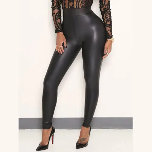 Hirigin High Waist Sexy Women Stretchy Leather Trousers Skinny Full Length Leggings Pencil Pants
Hirigin High Waist Sexy Women Stretchy Leather Trousers Skinny Full Length Leggings Pencil Pants