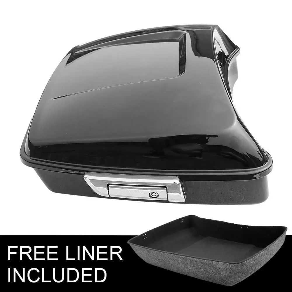 Motorcycle Black Chopped Pack Trunk For Harley Touring Tour Pak Electra Street Road Glide 14-19 18
Motorcycle Black Chopped Pack Trunk For Harley Touring Tour Pak Electra Street Road Glide 14-19 18
