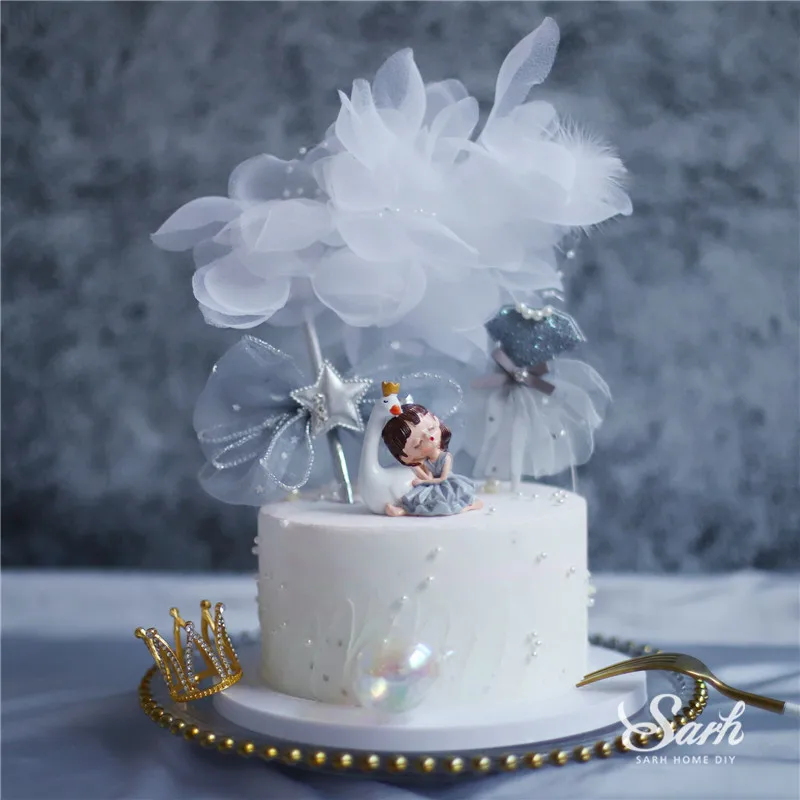 Swan Sleeping Girl Bow Knit Skirt Cake Topper Gold Daimond Crown for Birthday Wedding Supplies Party Decor Baking Sweet Gifts
Swan Sleeping Girl Bow Knit Skirt Cake Topper Gold Daimond Crown for Birthday Wedding Supplies Party Decor Baking Sweet Gifts