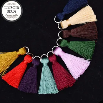 LINSOIR 5pcs/lot 5cm Cotton Silk Tassel Keychain Cellphone Earrings Charms Chinese Tassels For Jewelry DIY Making Borlas Piel
LINSOIR 5pcs/lot 5cm Cotton Silk Tassel Keychain Cellphone Earrings Charms Chinese Tassels For Jewelry DIY Making Borlas Piel