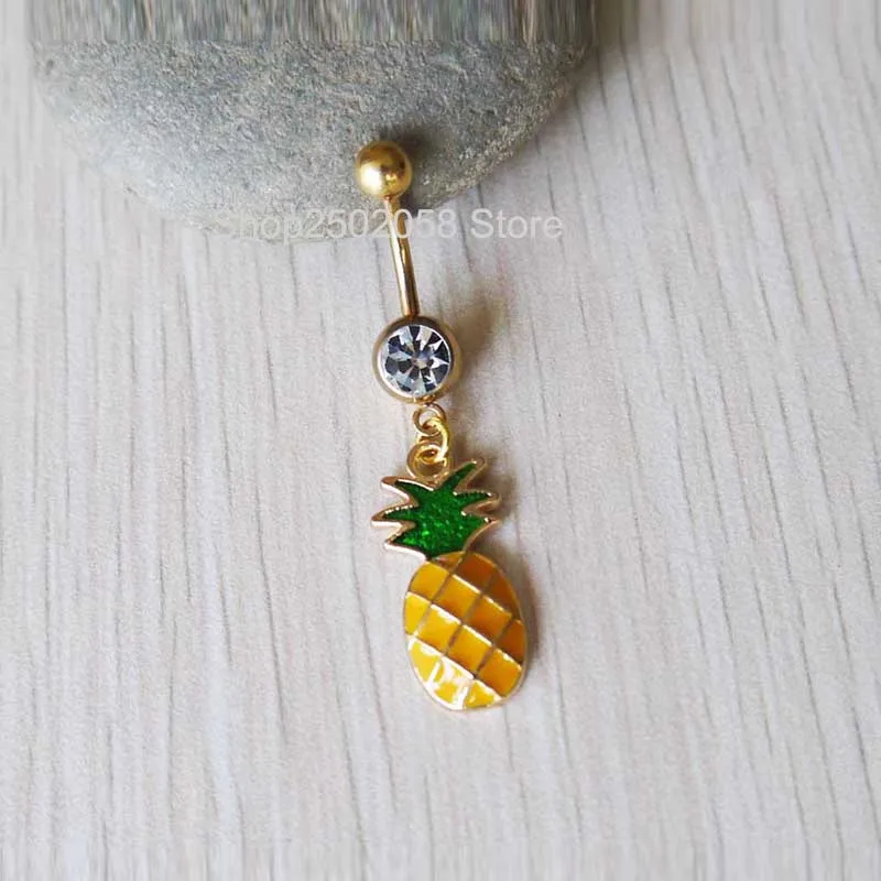 2pcs Pineapple belly button ring, Navel Piercing, friendship belly rings, Gold Dangle Belly Ring , Women Belly Button Piercing
2pcs Pineapple belly button ring, Navel Piercing, friendship belly rings, Gold Dangle Belly Ring , Women Belly Button Piercing