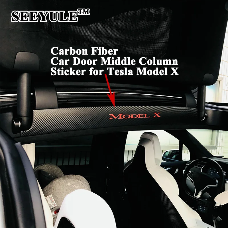 2pcs/set SEEYULE Carbon Fiber Style Car Falcon Wing Door Middle Columns Sticker Cover Accessories for Tesla Model X 2016-2020
2pcs/set SEEYULE Carbon Fiber Style Car Falcon Wing Door Middle Columns Sticker Cover Accessories for Tesla Model X 2016-2020