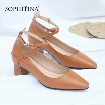 SOPHITINA Comfortable Square Heel Pumps High Quality Cow Leather Solid Fashion New Casual Shoes Hot Sale Sweet Woman Pumps SO27
SOPHITINA Comfortable Square Heel Pumps High Quality Cow Leather Solid Fashion New Casual Shoes Hot Sale Sweet Woman Pumps SO27