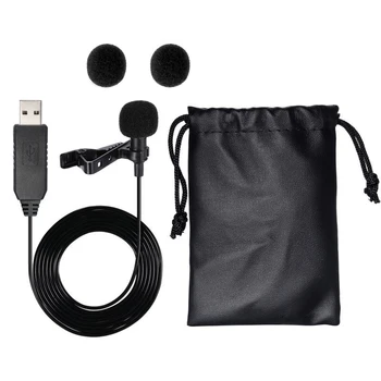 USB Omnidirectional Lapel Microphone Mic with Tie Collar Shirt Clip for PC Computer Laptop HJ55
USB Omnidirectional Lapel Microphone Mic with Tie Collar Shirt Clip for PC Computer Laptop HJ55