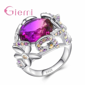 925 Sterling Silver Sparkling Flower 925 Sterling Silver Ring Micro Pave CZ Women Valentine's Day Gift Jewelry Wholesale
925 Sterling Silver Sparkling Flower 925 Sterling Silver Ring Micro Pave CZ Women Valentine's Day Gift Jewelry Wholesale