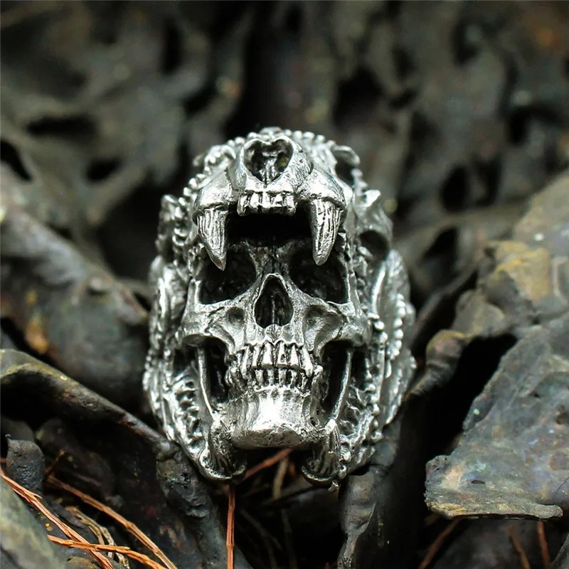 Cool Mens Boys Steel Biker Rings Vintage Indian Jaguar Warrior Skull Punk Jewelry Gift For Him Gothic Men's Skull Ring
Cool Mens Boys Steel Biker Rings Vintage Indian Jaguar Warrior Skull Punk Jewelry Gift For Him Gothic Men's Skull Ring