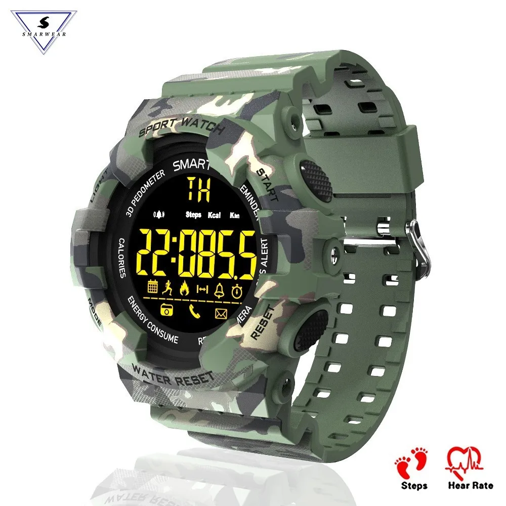 Men BM18 Smart Watch Camouflage Bluetooth Watch Alarm Clock STEP CALORIE Stopwatch Suitable For Outdoor Casual Fashion Haarband
Men BM18 Smart Watch Camouflage Bluetooth Watch Alarm Clock STEP CALORIE Stopwatch Suitable For Outdoor Casual Fashion Haarband