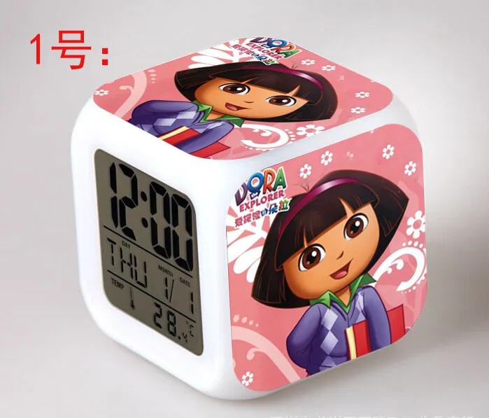 Dora the Explorer LED 7 Color Flash Digital Alarm Clocks Kids Night Light Bedroom Clock reloj despertador
Dora the Explorer LED 7 Color Flash Digital Alarm Clocks Kids Night Light Bedroom Clock reloj despertador