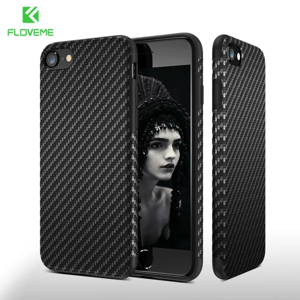 FLOVEME Carbon Fiber Case For iPhone 7 8 Plus Cases Twill Skin Hybrid Silicone Case for iPhone 5 5s SE 6 6s Plus 7 8 Plus Coque
FLOVEME Carbon Fiber Case For iPhone 7 8 Plus Cases Twill Skin Hybrid Silicone Case for iPhone 5 5s SE 6 6s Plus 7 8 Plus Coque