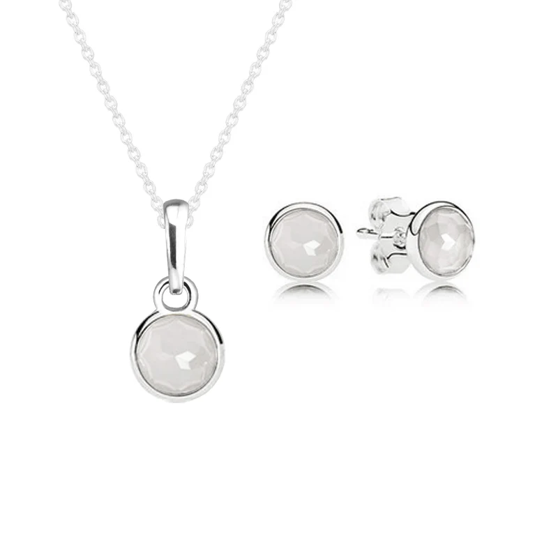 June Droplet Grey Moonstone Necklace Stud Earrings Jewelry Set for Women 100% 925 Sterling Silver Fine Jewelry PFS5066
June Droplet Grey Moonstone Necklace Stud Earrings Jewelry Set for Women 100% 925 Sterling Silver Fine Jewelry PFS5066