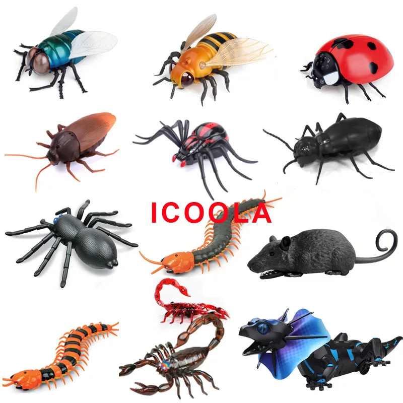 RC Animal Infrared simulation remote control scorpion spider nail crab tortoise centipede crawl Blowfly lizard mouse gift toy
RC Animal Infrared simulation remote control scorpion spider nail crab tortoise centipede crawl Blowfly lizard mouse gift toy