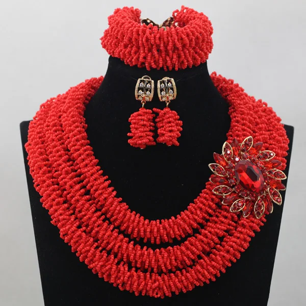 Amazing Red Seed Beads Bridal Indian Jewelry Set for Women Wedding Nigerian African Beads Jewlery Set Hot Free Shipping WD721
Amazing Red Seed Beads Bridal Indian Jewelry Set for Women Wedding Nigerian African Beads Jewlery Set Hot Free Shipping WD721