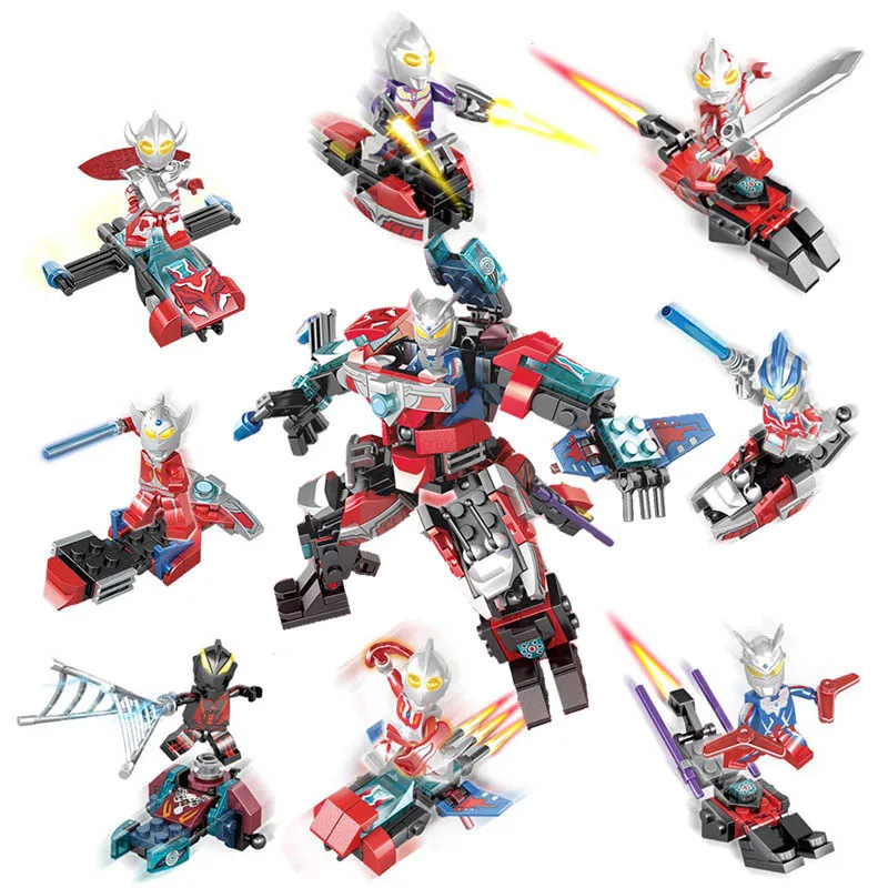 Ultraman Jack Ace Taro Leo Ultra Seven Zoffy Ultra Seven Toy Figure Building Block Compatible with legos
Ultraman Jack Ace Taro Leo Ultra Seven Zoffy Ultra Seven Toy Figure Building Block Compatible with legos
