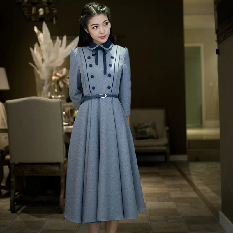 2019 mori girls Autumn and winter art retro palace college style dress bow kneeling knowledge elegant large long dress wj816
2019 mori girls Autumn and winter art retro palace college style dress bow kneeling knowledge elegant large long dress wj816