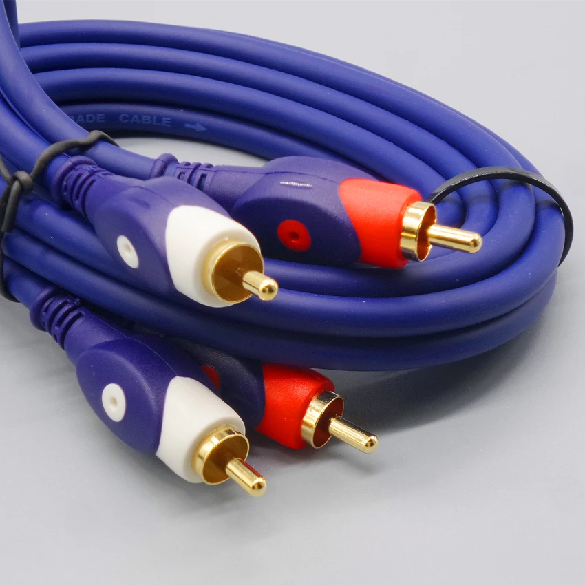 11mm Twisted Pair Oxygen free copper RCA Audio line RCA Male to Male 2RCA 1.5m 3m television DVD AV Audio video cable
11mm Twisted Pair Oxygen free copper RCA Audio line RCA Male to Male 2RCA 1.5m 3m television DVD AV Audio video cable
